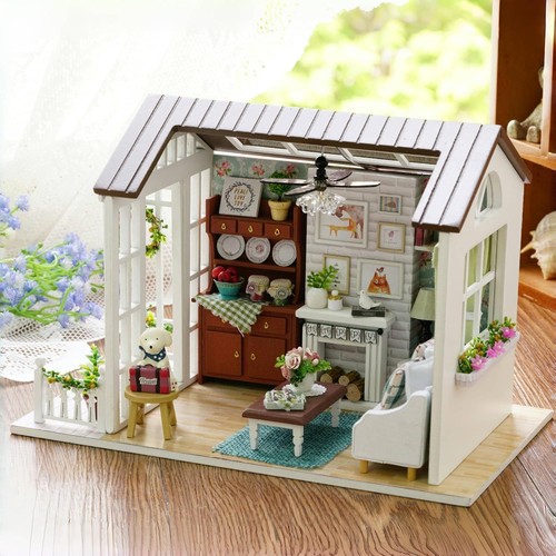 Diy puppenhaus holz miniatur - puppenhaus,