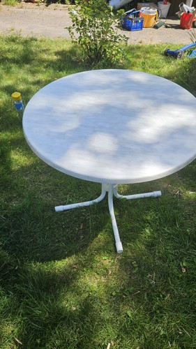 Runder gartentisch weiß - runder,