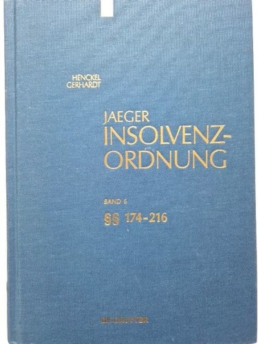 Insolvenzordnung - , bd.