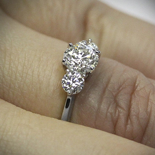 14k weißgold diamant - weißgold,