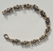 Vintage Armband Echt Silber filigran 19,7cm