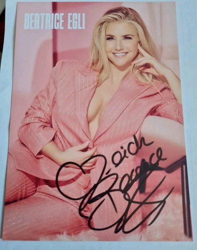 Beatrice egli autogramm karte - beatrice,