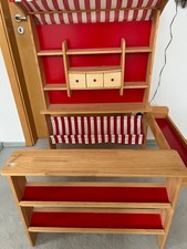 Kaufladen Holz rot-weiß gestreift