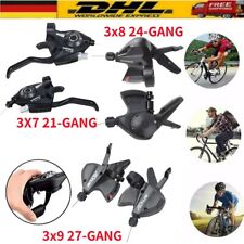 2Tlg. Shimano 3/7 fach Schalt-Bremshebel 3x7 Schalthebel 21 Gang V-Brake Set DE