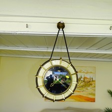DDR Wanduhr UPG Halle Art Deco