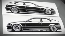 BMW E36 Compact Sticker