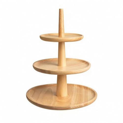 Dreistöckige holz etagere - dreistöckige, holz-etagere