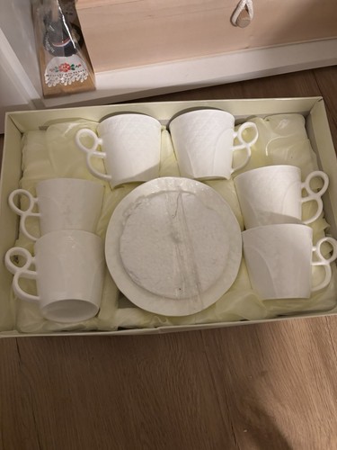 Porzellan set weiß 12 - porzellan,