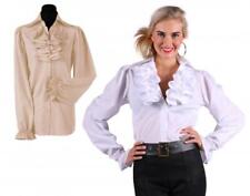 Steampunk Barock Rokoko Pirat Piraten Bluse Kostüm Kleid Gothic Piratin Hemd Hut