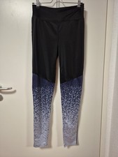 Leggings Damen Schwarz/blau Gr.L