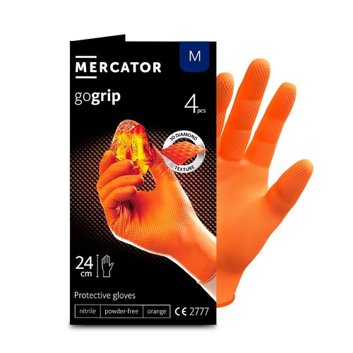 Nitrilhandschuh orange m 4 - orange,