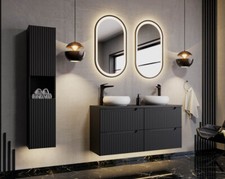 Bad-Set ILUNA Black 120cm
