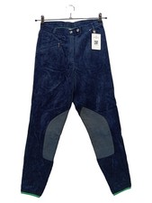 Cavallo Cord Reithose Damen Blau Gr. W28/36/S Klassisch Rippstrick