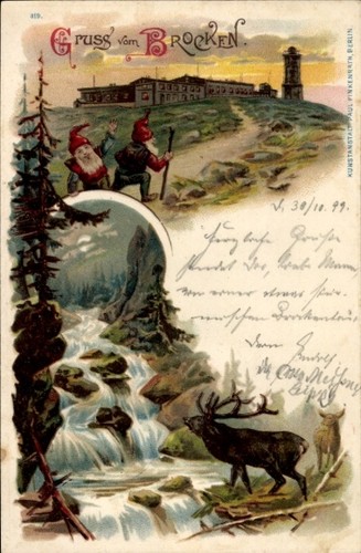 Litho brocken nationalpark - brocken,