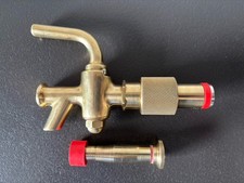 Messing Zapfhahn,Bierhahn,Zapfgarnitur mit Arretierfunktion