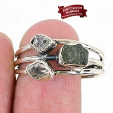 Moldavit herkimer stein - moldavit,