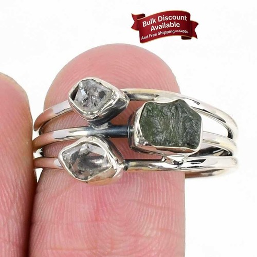 Moldavit herkimer stein - moldavit,