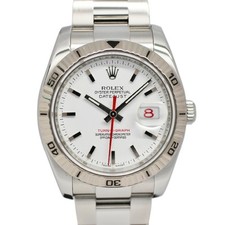 ROLEX Datejust Turn-O-Graph 116264 weiß Herrenuhr gebraucht #61139