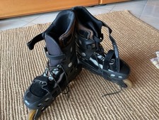 Inline Skates Rollschuhe Gr. 44 mit Ellbogen-, Knie- und Handgelenksschonern
