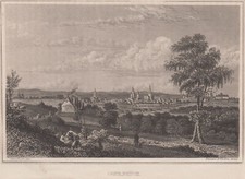 Osnabrück Gesamtansicht Original Stahlstich Frommel & Winkles 1841
