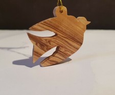 Taube als Baum- Anhänger Ornament Olivenholz Bethlehem Firmung Konfirmation 