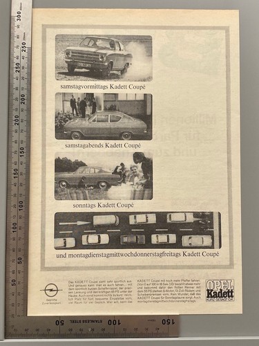 1966 opel kadett coupe - opel,