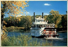 Postkarte SCHIFFE Ships: Sternwheeler on the Mississippi Raddampfer Amerika USA