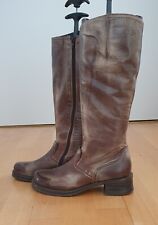 Damen Lederstiefel Donna Carolina Gr 37 braun Leder
