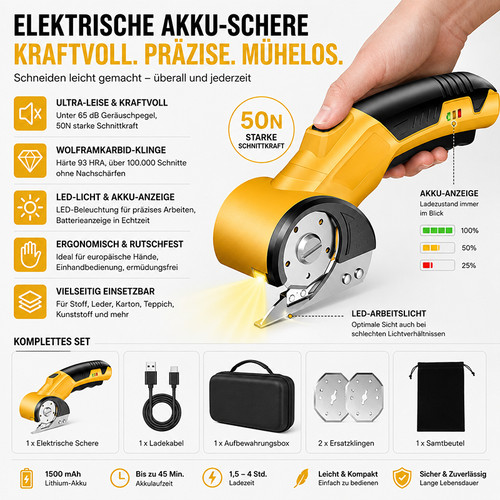 Kabellose akku schere komplett - kabellose,