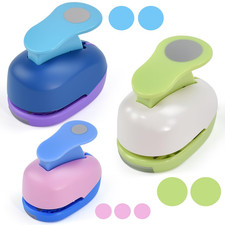 3 Stück Papierstanzer Rund