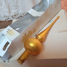 Christbaumspitze Glas 28cm Große Weihnachtsbaumspitze