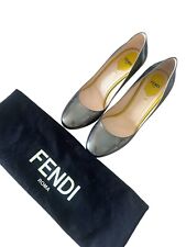 FENDI SCHUHE PLATEAU PUMPS 36 LEDER