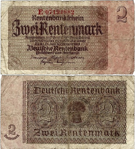 Banknote rentenbankschein - banknote,