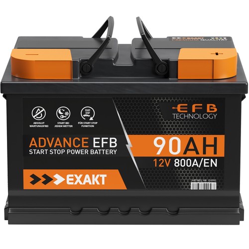 Exakt efb autobatterie 90ah - efb,