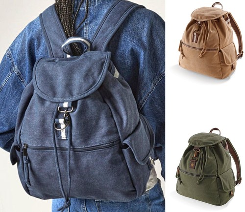 Vintage canvas backpack - vintage,
