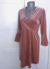 H&M Samtkleid M 38 altrosa