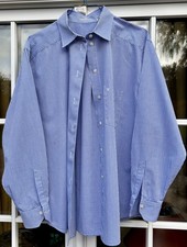 Van Laack, Damen Bluse, Gr. 42, blau/ weiß kariert