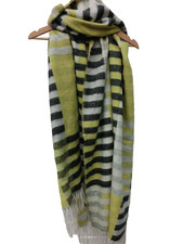 Damen Schal gelb schwarz weiß
