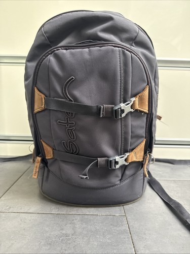 Satch schulrucksack grau braun - satch,