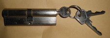 Abus ca. 9,5cm Sicherheitszylinderschloß Doppelzylinder, 3 Schlüssel