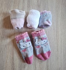 Babykleidung, 4 Paar Babysöckchen 62/68, Pink, Bunt, Hello Kitty
