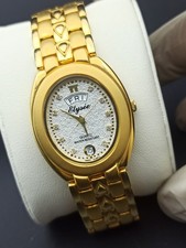 LADY'S CHOICE LUXUS ELYSEE SLIM GOLD UHR SWISS MADE 90er SEHR SELTEN