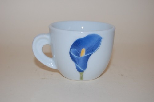 Espressotasse lilie blau - espressotasse,