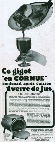 Alte reklame hornhahn - 1928, aus