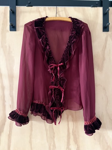 Damen chiffonbluse bordeaux - chiffonbluse,