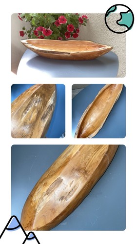 Holzschale schiffchen oder - holzschale,
