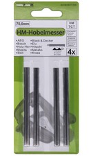 4x Hartmetall Hobelmesser 75,5 für Black & Decker DN750 SR600 K BD75 KW750 / B37