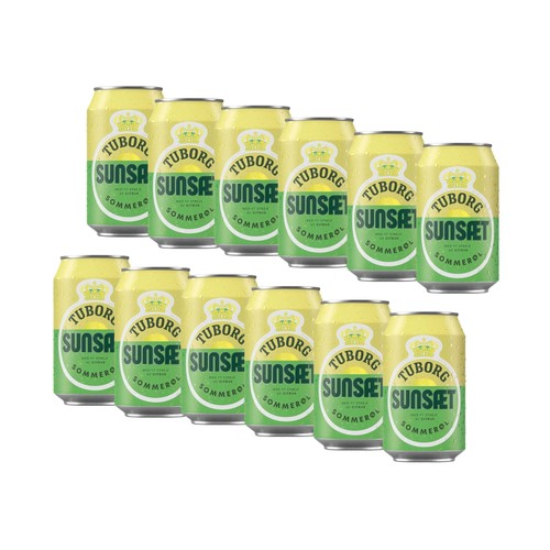 12x tuborg sunsæt sommerøl - 12x,