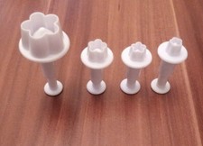 4 wunderschöne Stempelausstecher BLUMEN +++ Fondant +++  Marzipan 