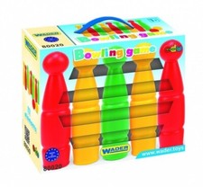 Wader Bowling Set 9 Kegeln 2 Kugel für Kinder Kegelspiel Kugeln Kinderbowling